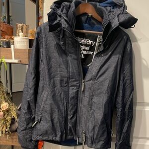Superdry Navy Hooded Jacket